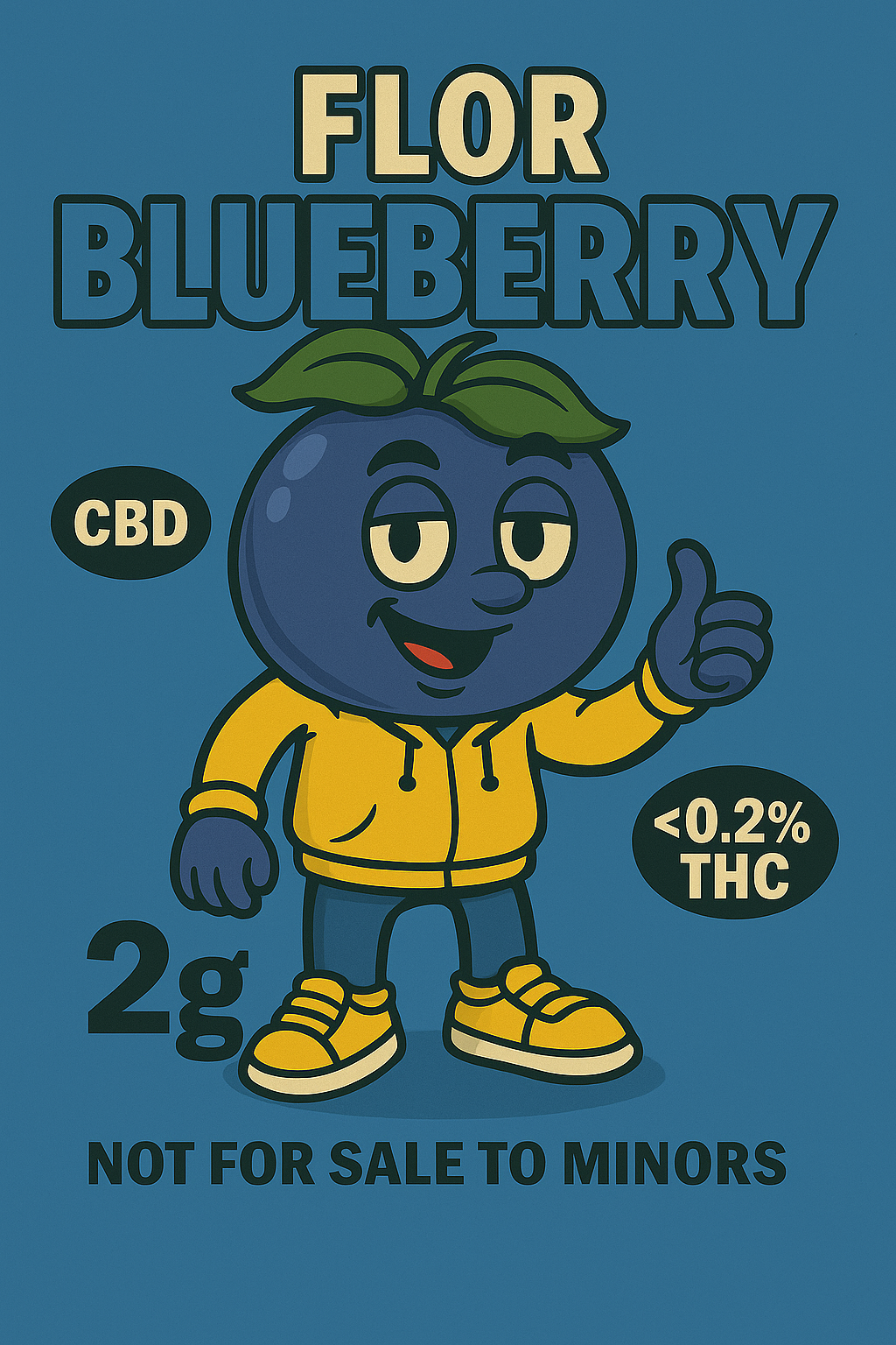 Flor Blueberry CBD Premium